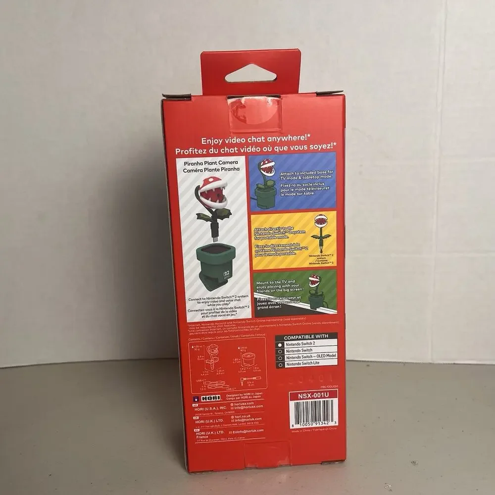 Hori Super Mario Piranha Plant Camera for Nintendo Switch 2 Box Imperfection